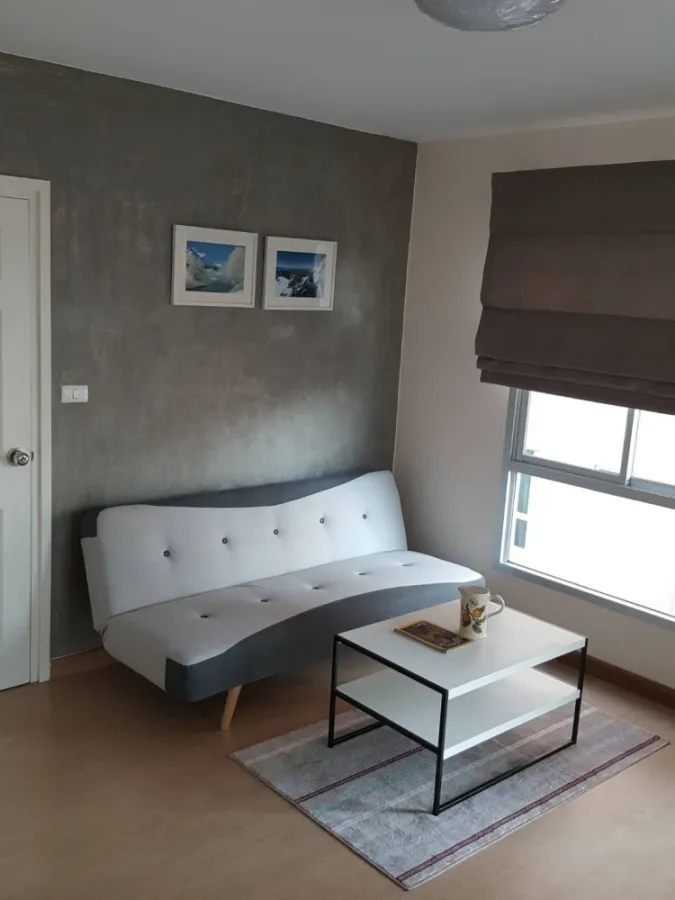 For rent, Saranville @ Happy Land, size 35 sqm., Beautiful room, pool view, fully furnished, interested, do not miss it hard