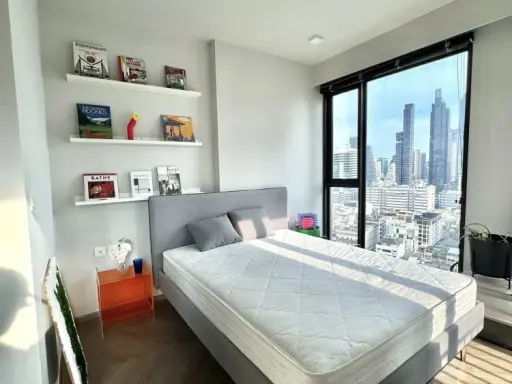 Condo for rent, Chapter One Chula-Samyan. Nice high-floor unit with full furnishings and appliances. Book now!