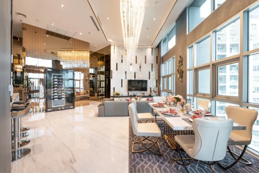 ขาย Belle Grand พระราม 9 ห้อง LUXURY PENTHOUSE ตำแหน่งชั้นสูง วิวเมืองกว้าง ตกแต่งระดับ High-End เข้าอยู่ได้ทันที