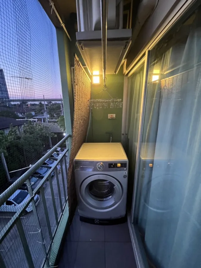 For sale, for rent, Lumpini Ville Phra Nang Klao-River View, garden view, not hot room, complete amenities, book now.