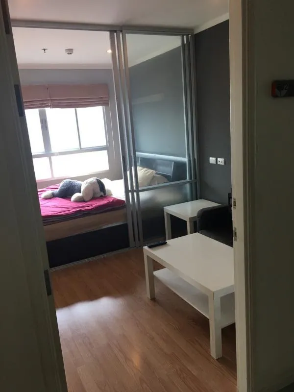 Condo for rent, Lumpini Ville Sukhumvit 77, beautiful room, lots of furniture, beautiful city view, good location, suitable for working people, near BTS.