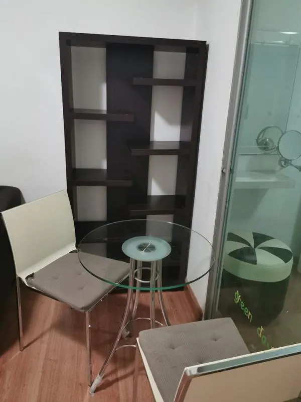 Condo for rent DEN Vibhavadi, beautiful room, 1 bedroom, fully furnished, building c, ready to move in, hurry up to be satisfied