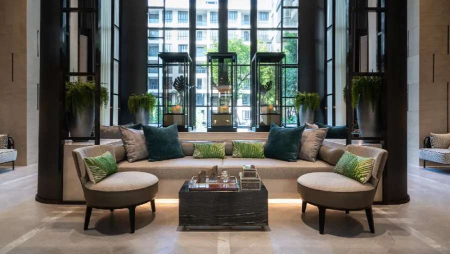 For rent: The Reserve Sukhumvit 61, corner room, modern style, fully furnished, just carry your bags and move in immediately. Book now.