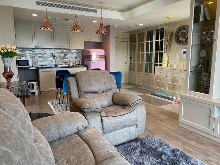 Condo for sale, Star View, 2 bedrooms, 2 bathrooms, high floor, has a private elevator, new room, very nice, great view, urgent!!