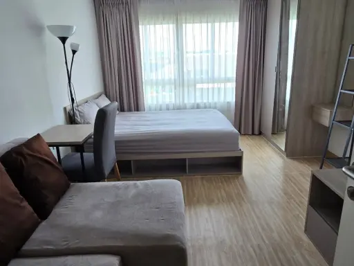 For rent: Elio Del Moss Phaholyothin 34, studio room with high-quality built-in furniture. Just bring your bags and move in!
