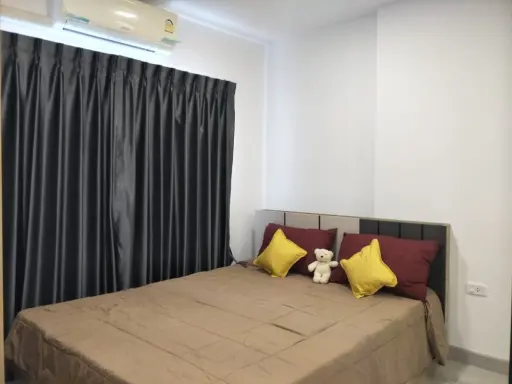 Condo for rent, The One Plus Grand Ramkhamhaeng, nice room, proportional, 6th floor, you can drag your luggage in.