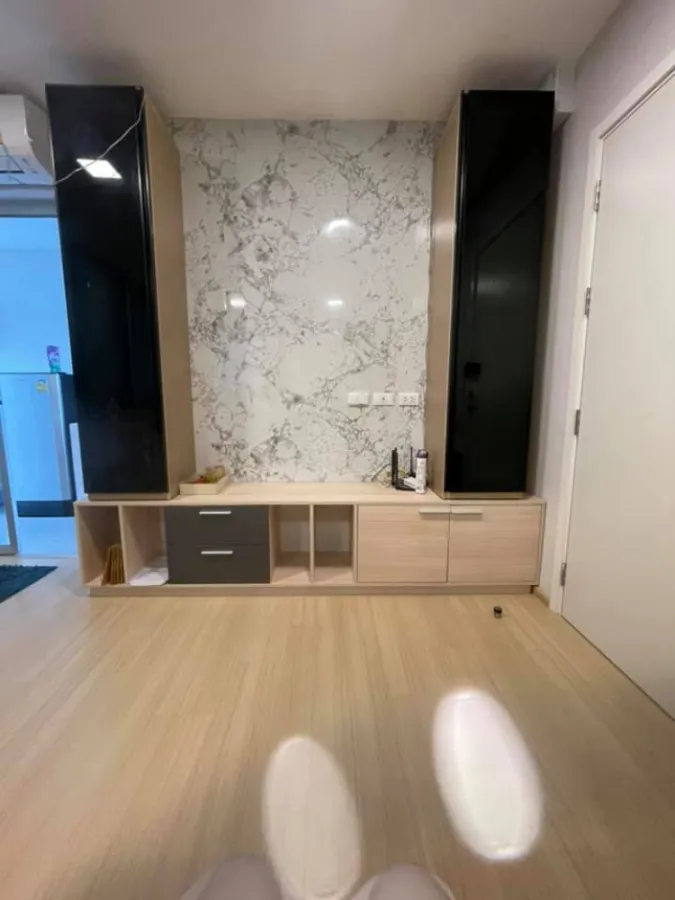 Plum Condo for rent, Rangsit Alive 1, good position, corner room, built-in well If you don't book, you will regret it.