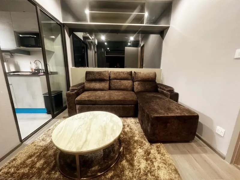 Condo for rent, The Politan Aqua, south side, beautiful view, luxurious built-in decoration. Sai Mu, don't miss it.