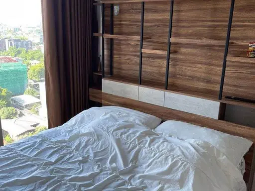 For Rent Whizdom Connect Sukhumvit ห้องกั้นเป็นสัดส่วน ชั้น 15 วิวดี ตกแต่งพร้อมอยู่ จองเลย