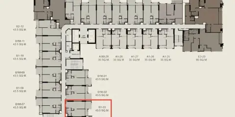 ขายดาวน์ RHYTHM Charoennakhon Iconic ห้อง 1 Bed Plus ชั้น 22 สูงที่สุดของห้อง Type นี้ จองเลย