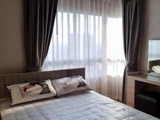 For rent!! Condo Lumpini Ville Phatthanakan-Srinakarin, new room, 17th floor, corner room, pool view, fully furnished, ready to move in!!