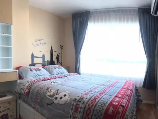 Condo for sale in Lumpini Ville. Nakhon In-River View, 1 bedroom, 1 bathroom, 24th floor, pool view. Good price, hurry up