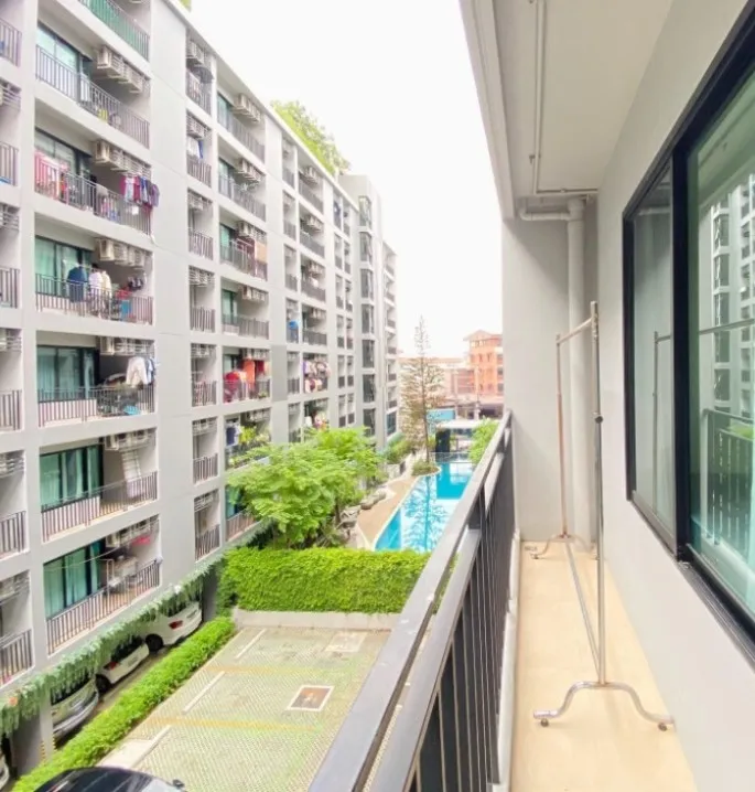 For rent: The Cabana Modern Resort Condominium, swimming pool view, low price, easy on the wallet, can't miss it.