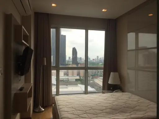 For rent, The Address Asoke, nice room, fully furnished with complete electrical appliances.