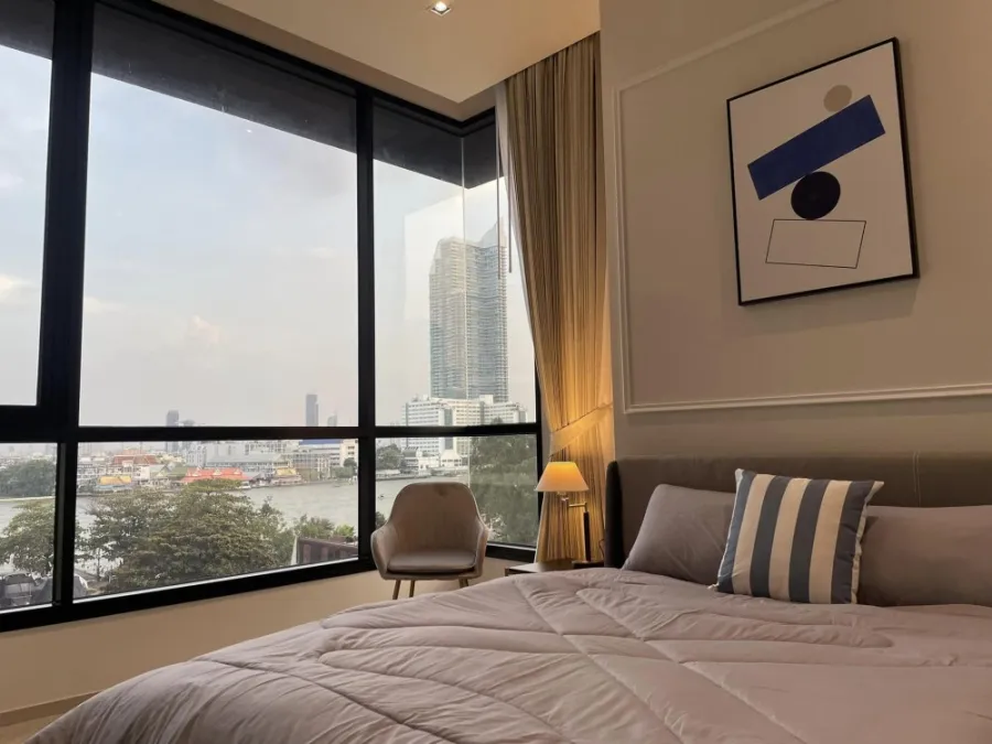 ให้เช่า คอนโด Chapter Charoennakorn Riverside ห้องน่าอยู่ ขนาดกว้าง เฟอร์ครบ ราคาดี รีบจองเลย