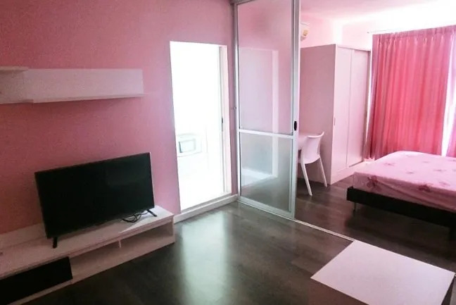 ให้เช่า Dcondo Campus Resort Bangna ชั้น 3 วิวเมืองโล่งๆ ห้องกั้น แต่งครบ พร้อมอยู่ จองเลย