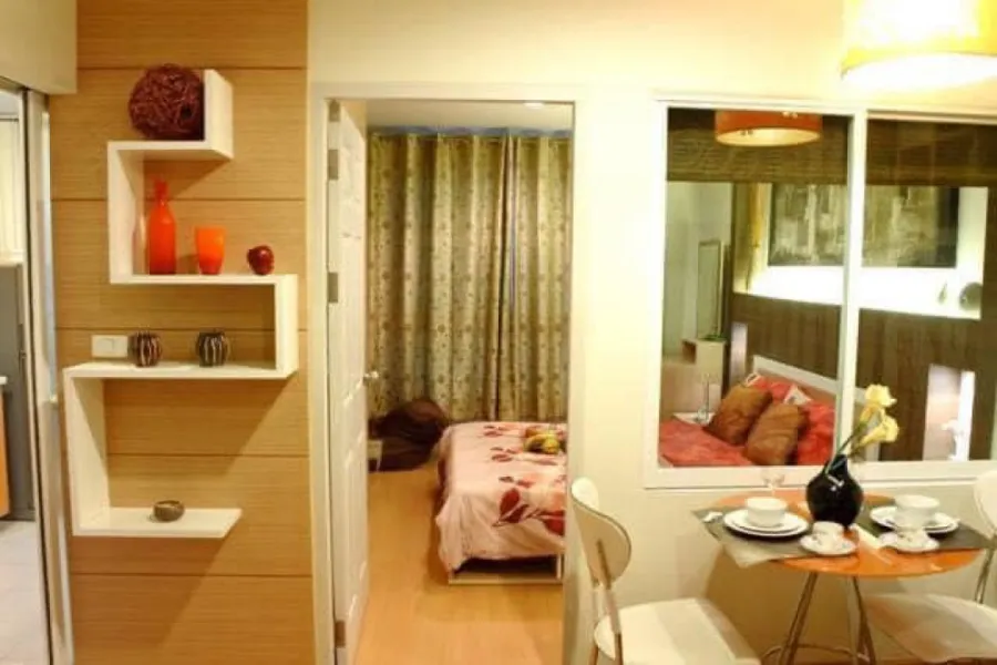 For rent Life @ Ratchada-Huaikwang. This room is very beautiful, decorated with tone control, very well decorated, very dimensional, book now.