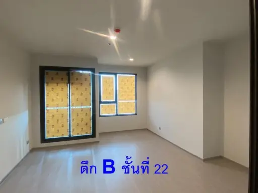 Condo for sale, Life Ladprao, studio room, 22nd floor, high view, windy throughout the weather, good Recommended that you don't miss it.