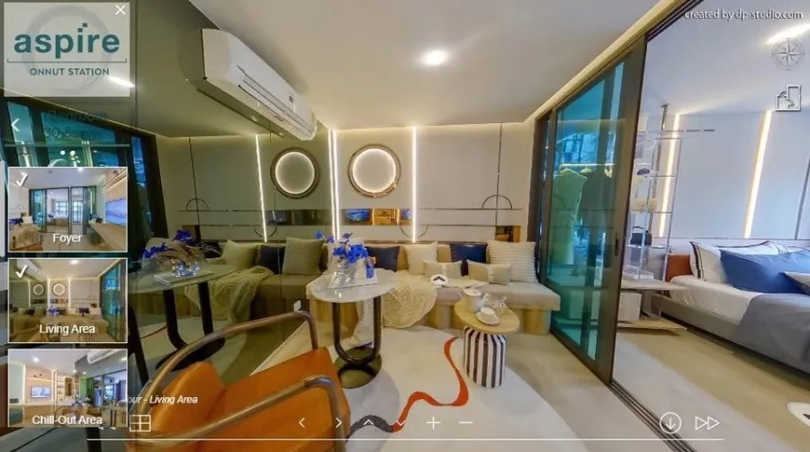 Selling down payment, Aspire On Nut Station, 22nd floor, north side, not hot sun, good view, not blocked by neighboring buildings, very worth booking.