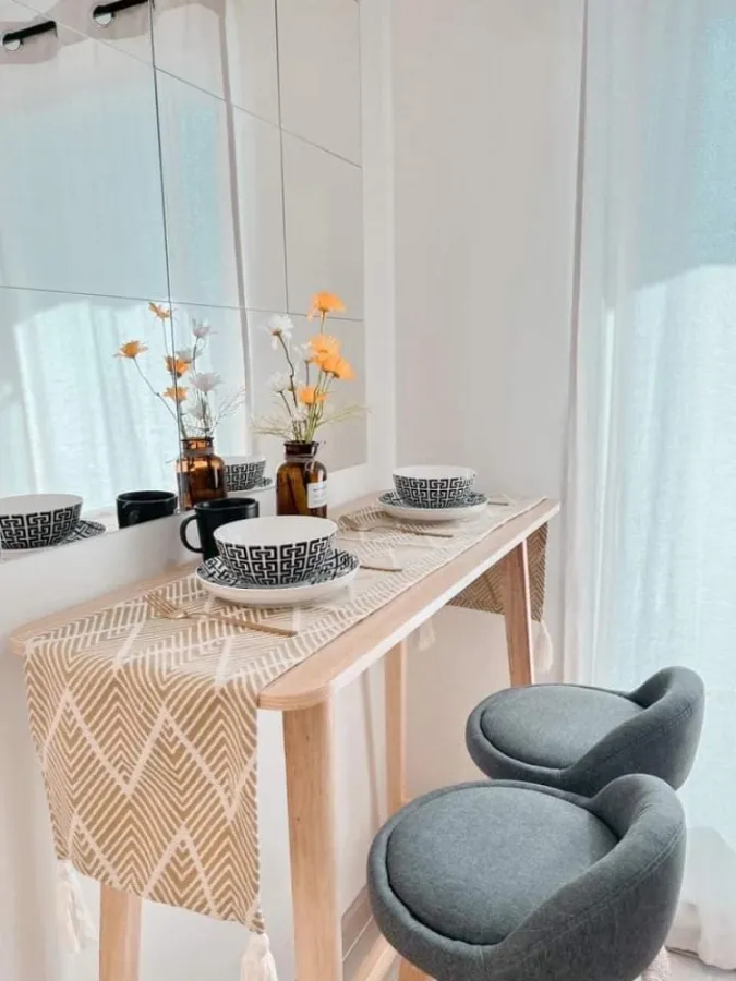 Quick sale!! Condo Lumpini Ville On Nut 46, 8th floor, Building D, clear view, beautiful room, fully furnished, book now!!