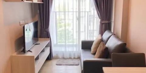 ขาย ให้เช่า Rill Condo Rangsit 1 ห้องนอน 1 ห้องน้ำ มาพร้อมเฟอร์นิเจอร์และเครื่องให้ไฟฟ้าครบครัน ห้ามพลาด