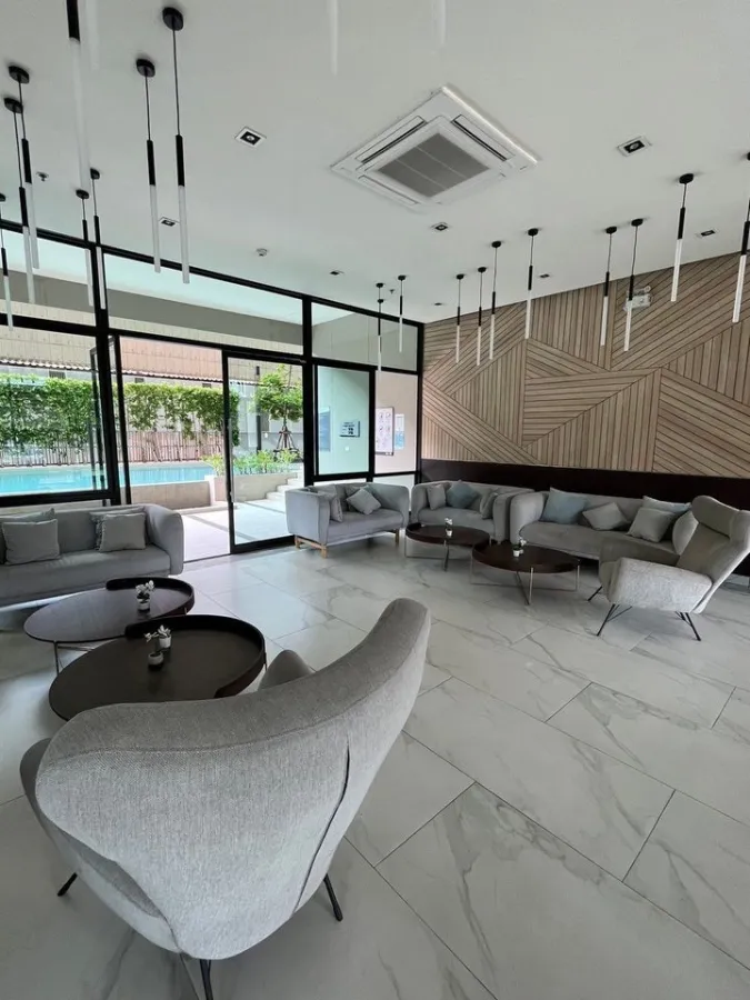 For rent: Niche Mono Sukhumvit-Puchao. The room is simply decorated. Divided into proportions, nice to sleep, good price, reserve now.
