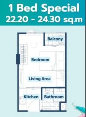 ขายดาวน์ เคฟ ทาวน์ ไอส์แลนด์ ชั้น 8 1 bed room special สนใจเป็นเจ้าของ รีบจองเลย ด่วนๆ