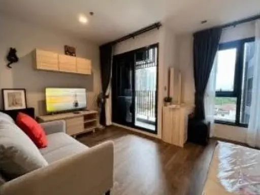 For rent: Life Ladprao Valley, studio room, 7th floor, garden view, fully furnished, ready to move in