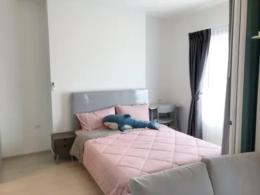 Condo for sale rent Chapter One Eco Ratchada Huay Kwang, 1 bed, 1 bath, 3rd floor, not very high, plus a good price, buy it, don't miss it.