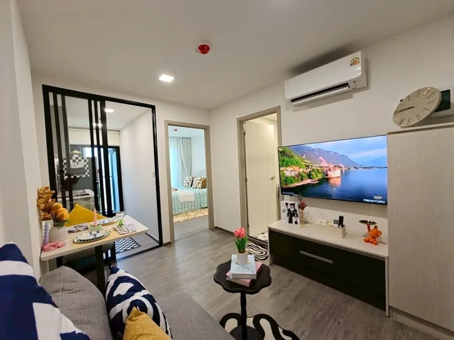 ให้เช่าคอนโดใหม่แกะกล่อง ฟังก์ชัน 1 Bed Extra ตึก D ชั้น 7 วิวสระสวยจัดเต็ม ใกล้ ม.ธรรมศาสตร์ รังสิต | ✨ Kave Wonderland (เคฟ วันเดอร์แลนด์)