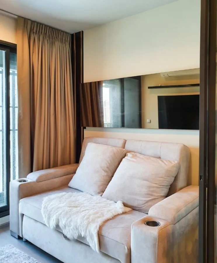 For rent Life Ladprao, perfectly decorated room, very livable, fully furnished and electrical appliances, book now