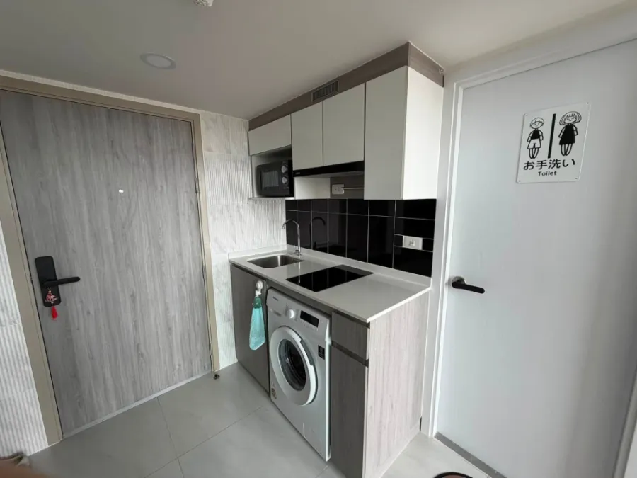For rent: Origin Plug & Play Nonthaburi Station, a two-story unit, ready to move in, with a beautiful view. Don't miss out!