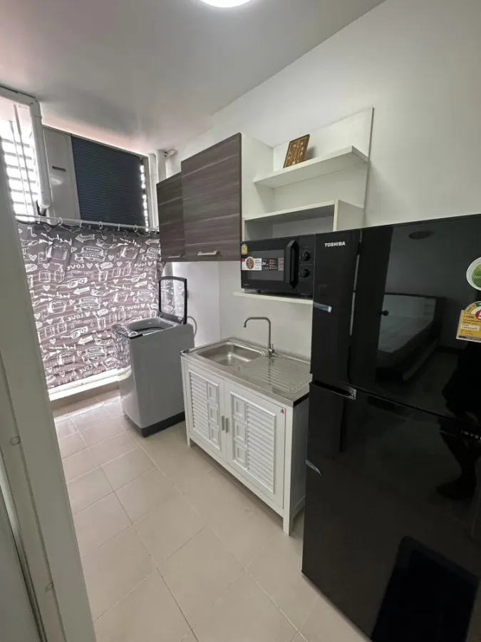 For rent, Plum Condo Nawamin, studio room, very good price, nice to live in, ready to move in. Just bring your bags and move in.