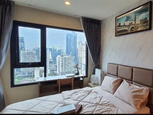 For sale, for rent, Life Asoke condo, high floor, beautiful view, stylishly decorated room, quiet, you will regret it if you miss it. images