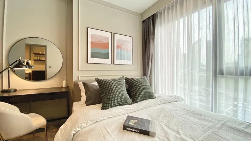 For rent ไลฟ์ อโศก ไฮป์ 1 bedroom Plus มีประตูกั้นโซนครัวอย่างดี สนใจรีบมาจองด่วน อย่ารอช้า