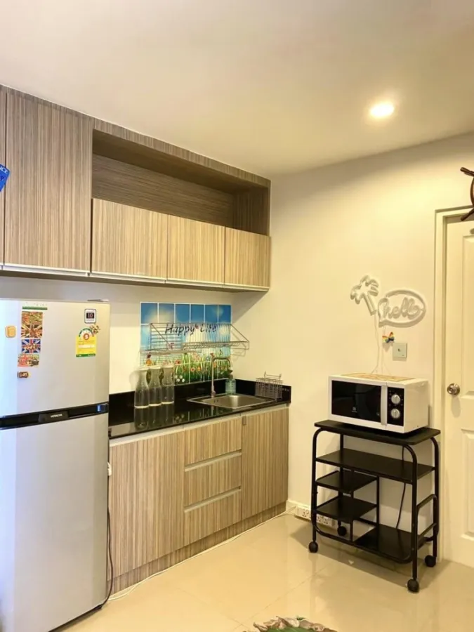 Condo for rent, The Series Udomsuk 29, nice decorated room. Good furniture Just come and move in.