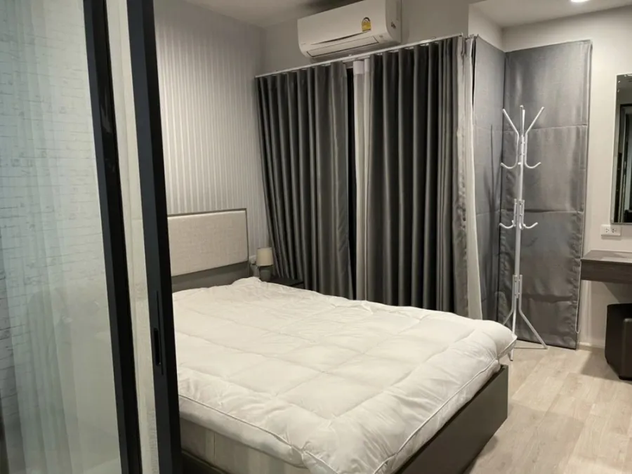 Condo for rent Ideo Ratchada-Sutthisan. room ready Decorated in gray-white tones has a height of 14th floor north