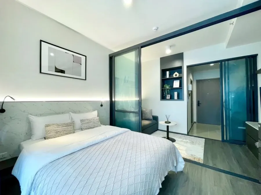 FOR RENT Ideo Sukhumvit - Rama 4 ห้องแต่งน่าอยู่ เฟอร์นิเจอร์ Built-in ทั้งห้อง ลากกระเป๋าเข้าอยู่ได้เลย