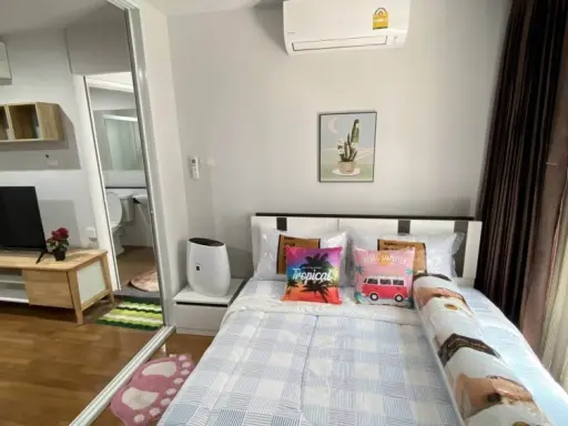 Condo for rent, Regent Home Sukhumvit 81, complete with furniture and electrical appliances. ready to move in