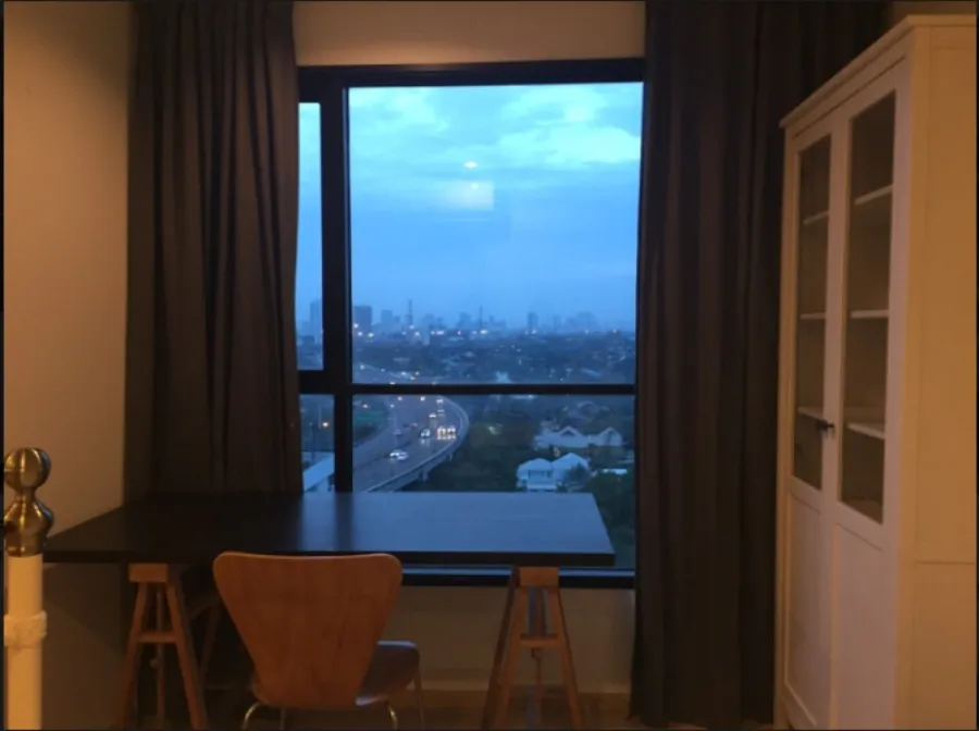 For rent, The base Rama 9, Ramkhamhaeng, uniquely decorated room Get a great view of the city Do not book, regret instead. Hurry up.