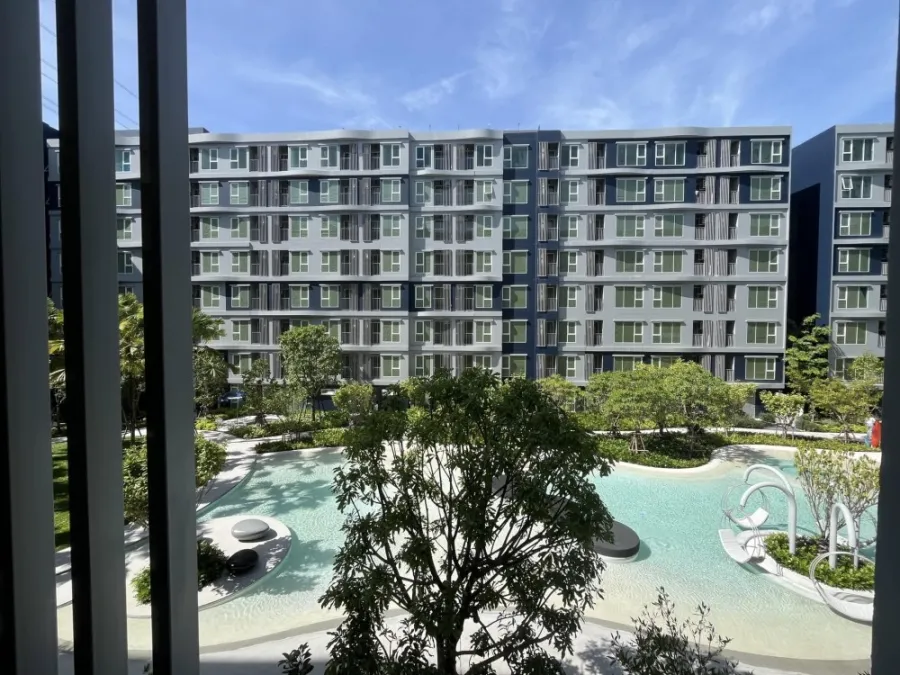 ให้เช่า Kave Town Island ชั้น 3 วิวสระ ห้องสวย พร้อมอยู่ ตกแต่งครบครัน จองเลย ก่อนพลาด