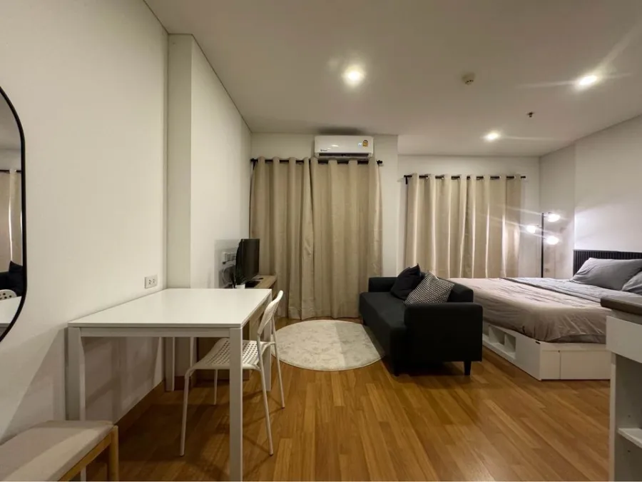 For sale, for rent, Lumpini Place Rama 3-Riverside, Studio room, wide frontage, fully furnished, if you don't book, you'll really miss out.