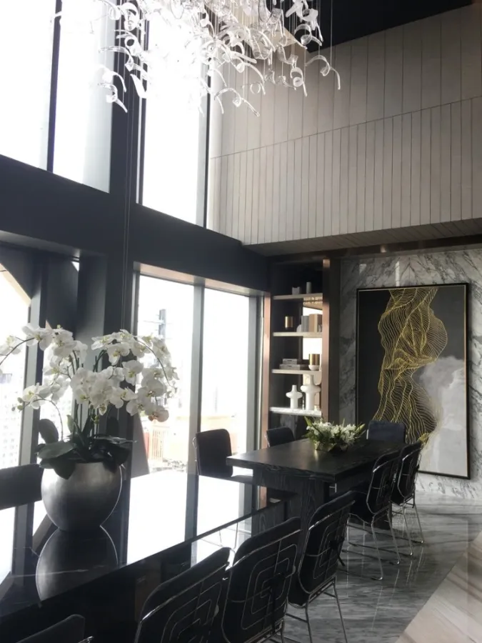 For rent!! Condo The Esse at Singha Complex, 14th floor, complete facilities, ready to move in, don't miss it!!