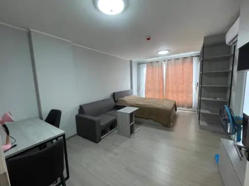 For rent, Dcondo Campus Kampangsaen, ready to move in, good location, near Kasetsart University, hurry to reserve before it's gone!!