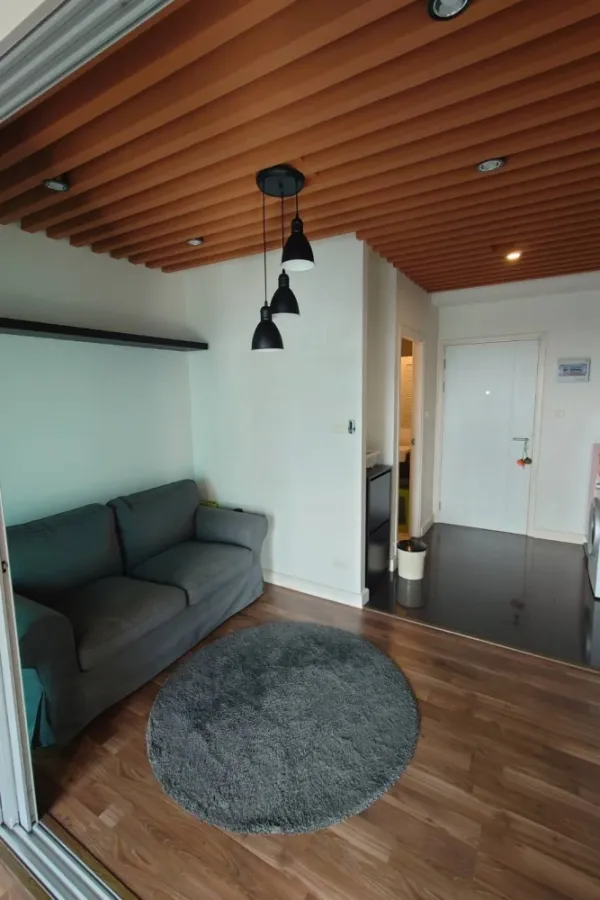 For sale or rent: A Space Me Bangna, studio room, fully furnished. Just bring your bags and move in!