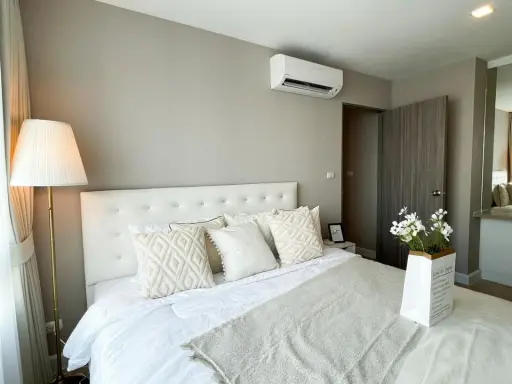 For rent, Metro Luxe Ratchada, spacious room, 2 bedrooms, partitioned, cute decoration, very livable, do not miss a lot. images