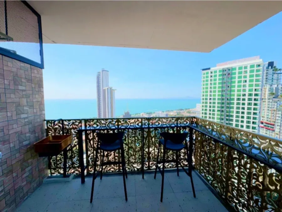 ให้เช่า The Grand Jomtien ห้องมุมให้ความเป็นส่วนตัว เฟอร์นิเจอร์ครบครัน แต่งสุดปัง จองเลย