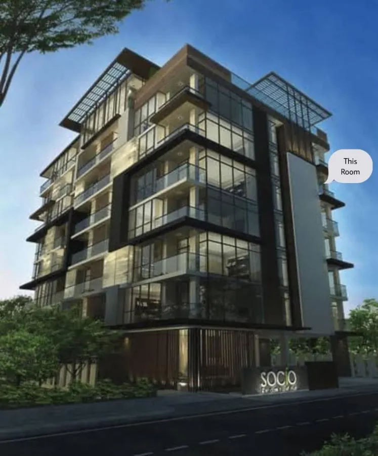 For rent: Socio Ruamrudee, corner room, 6th floor, very good view, fully furnished, just come and move in.