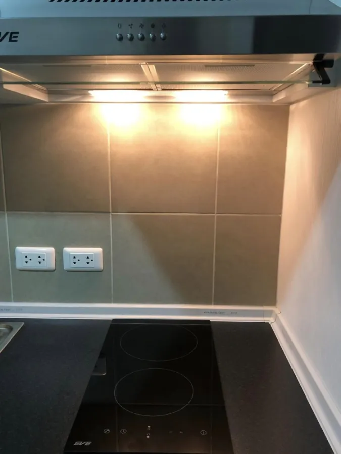 For rent, Supalai Park, Talat Phlu Station, 12th floor, north balcony Big screen TV. Satisfied. Ready to move in, book now.