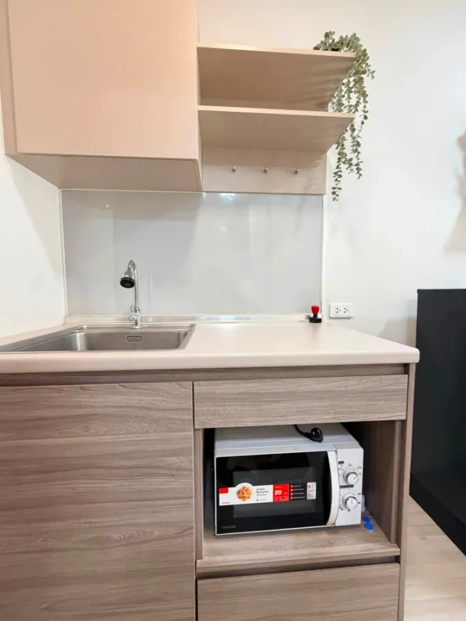 Sale, rent, Plum Condo, Saphan Mai Station, furniture and electrical appliances, good location, don't miss it!!